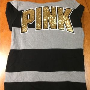 NWT Victoria’s Secret Pink Zip Up Bling Hoodie